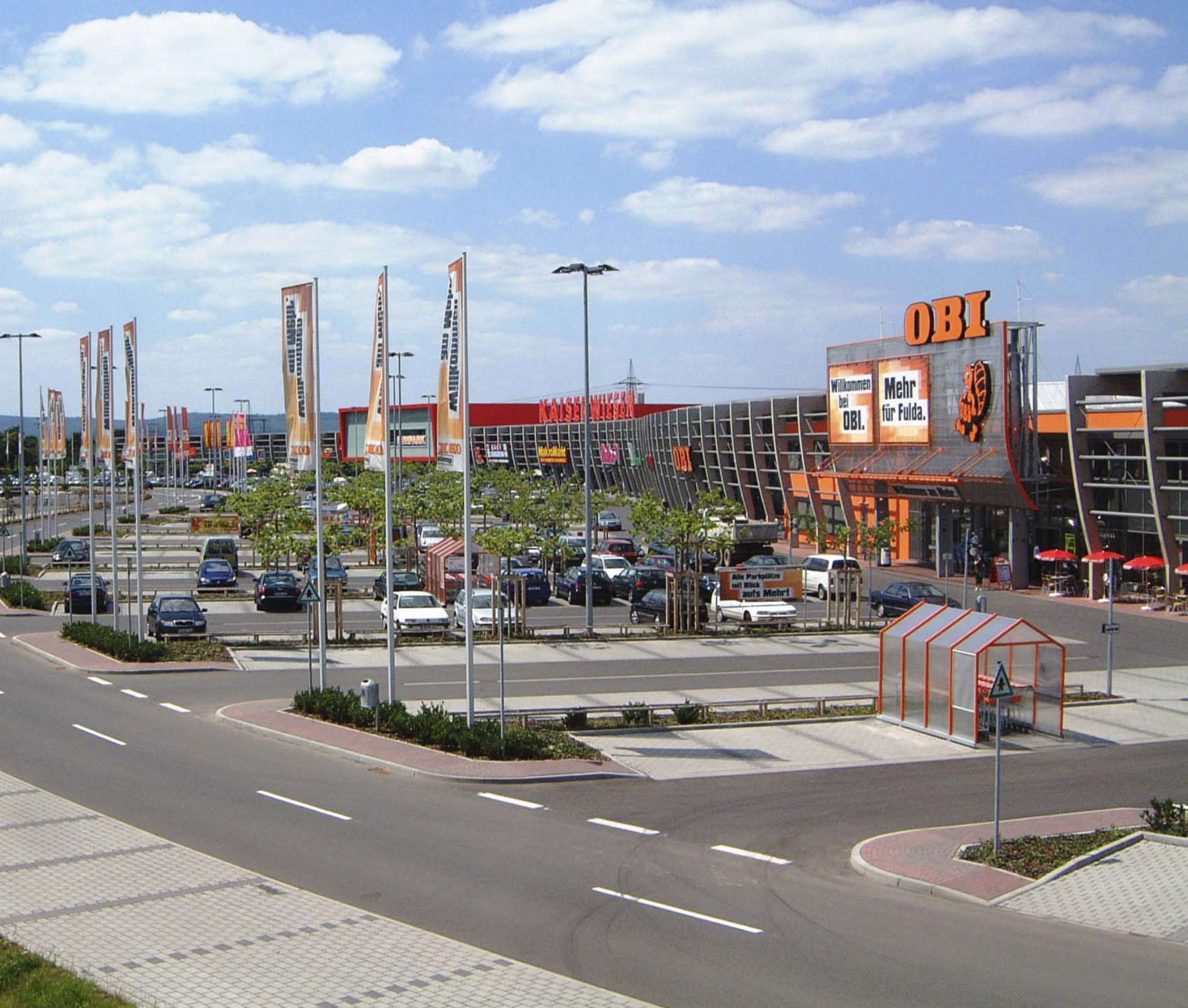 GEO PROTECT®-Referenz zur Abflusssteuerung von Niederschlagswasser, FMZ Kaiserwiesen.